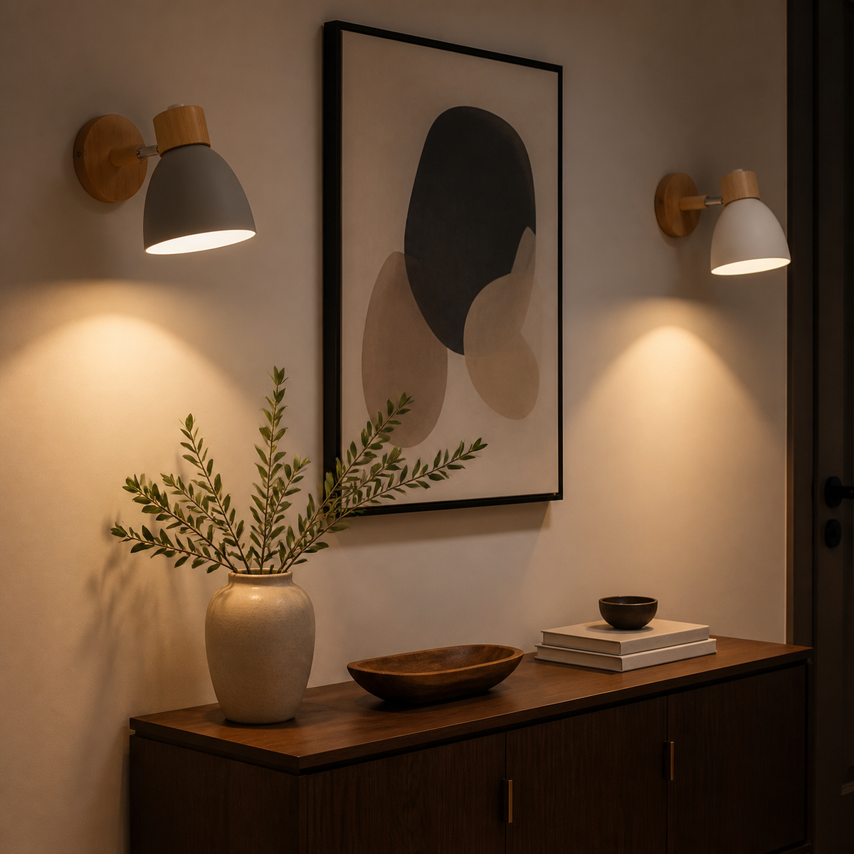 [thehouseland] best bedside wall sconce - Bedside Wall Sconce, Adjustable Wood E27 Wall Light, 6 Colors - Green variant studio v2