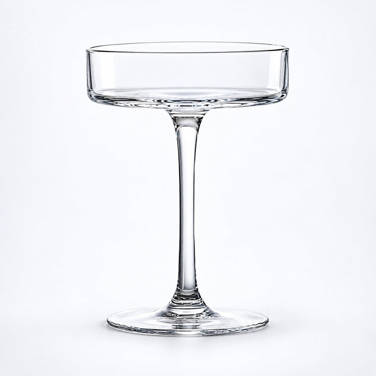 Empty 130 ml shallow coupe glass