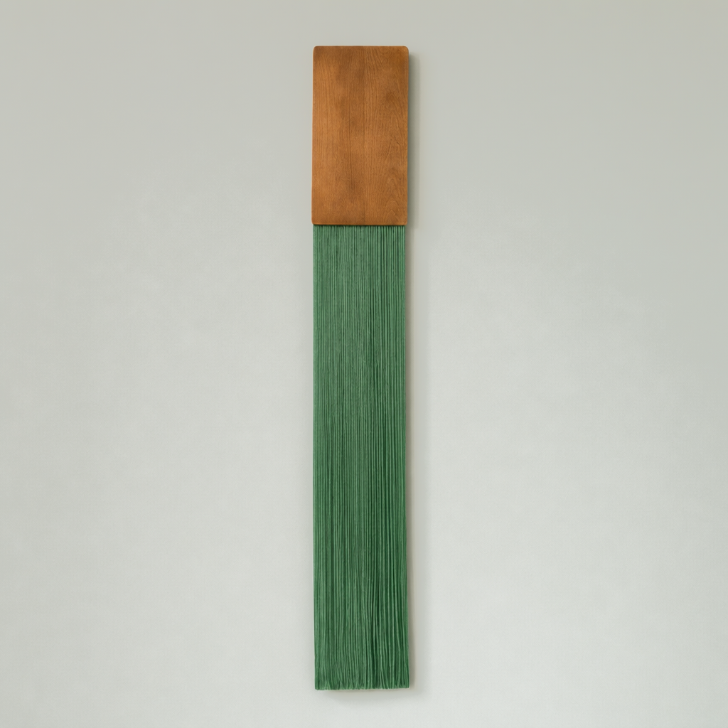 Wood Top Cord Panel, 15 x 100 cm, 5 Colors - Sage Green