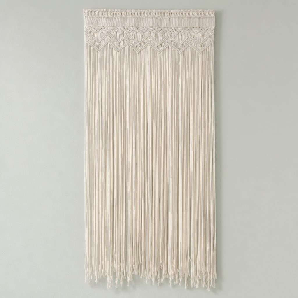 Macrame Door Curtain, 2 Patterns, 90 to 150 cm Wide - Pattern C