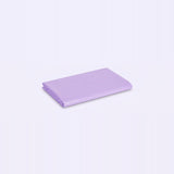 A folded light purple fabric sheet or blanket, shown on a clean white background.