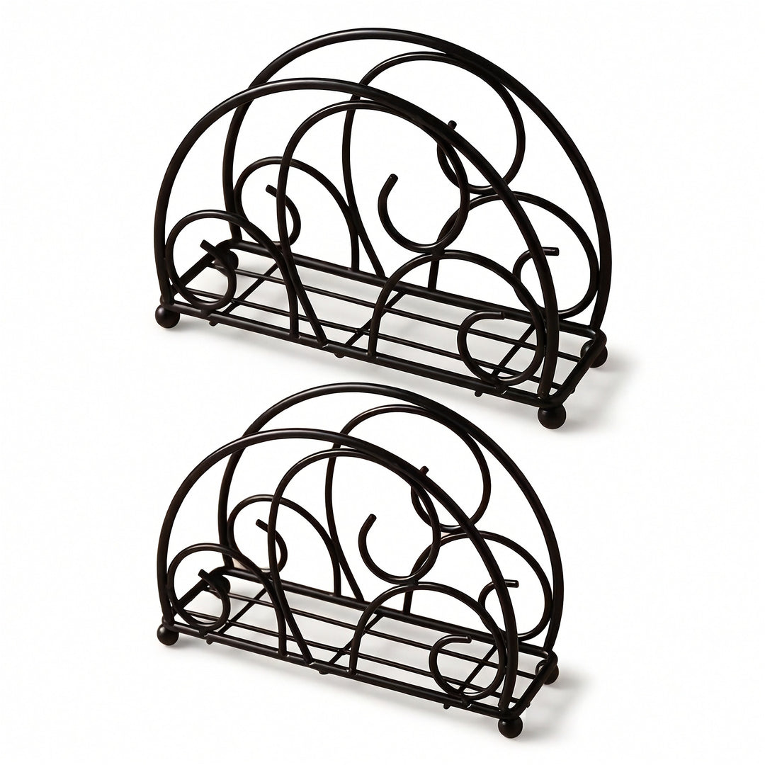 Napkin Serviette Holder, Stainless Steel Napkin Holder for Dining Tables, Indoor and Outdoor Use