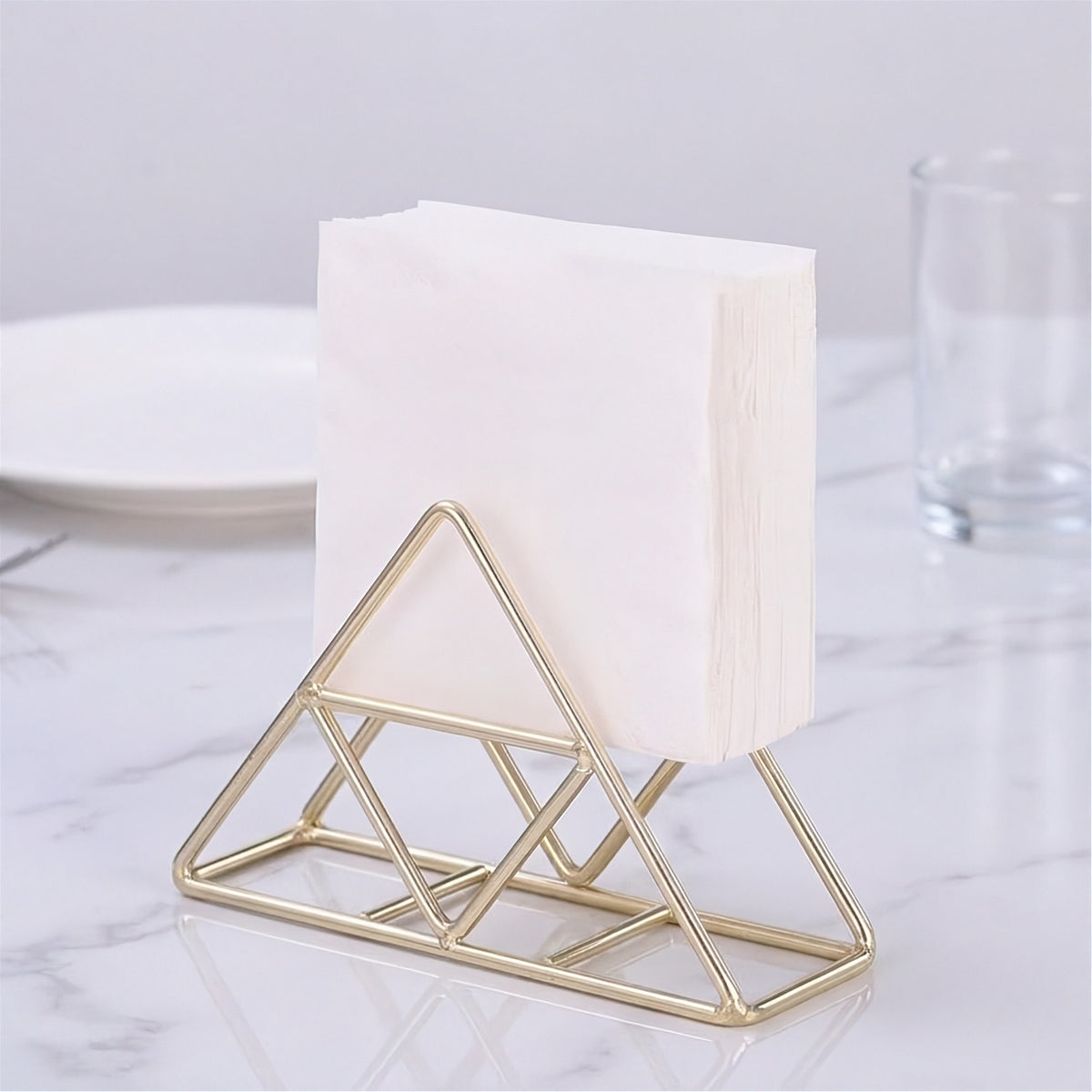 Napkin Serviette Holder, Stainless Steel Napkin Holder for Dining Tables, Indoor and Outdoor Use