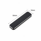 A black rectangular accessory with rounded corners, shown on a white background with dimension arrows and labels indicating 55mm length and 15mm width.