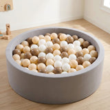 Ball Pool Balls, Thickened Plastic Mocha-Colored Play Balls for Children, Set of 100