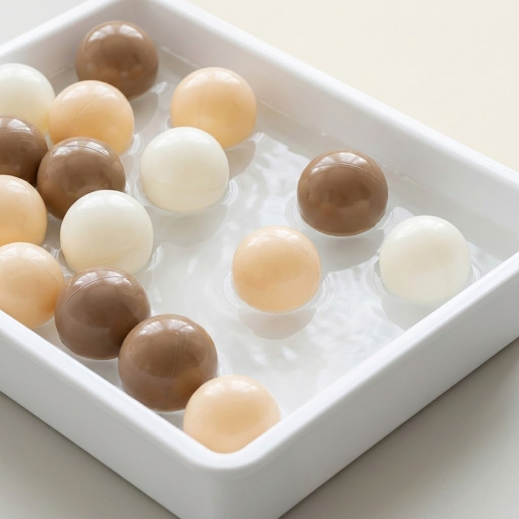 Ball Pool Balls, Thickened Plastic Mocha-Colored Play Balls for Children, Set of 100