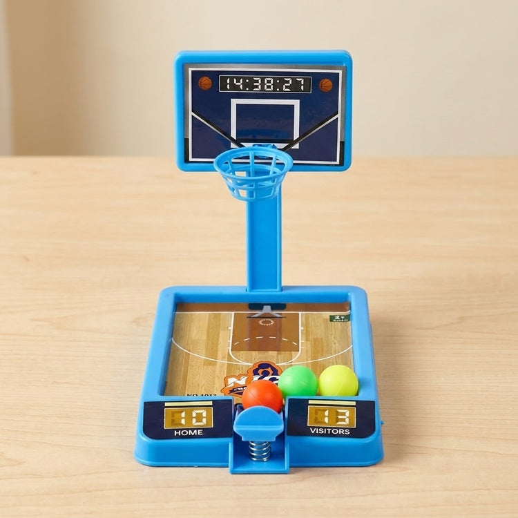 Basketball Shooting Game with Mini Basketball Hoop, Plastic Indoor Toy, 18 × 12 cm, 1 Piece in Random Color