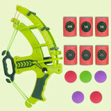 Foam Ball Shooter, Bow Blaster Toy with Soft EVA Foam Balls and Target Cans for Indoor and Outdoor Play