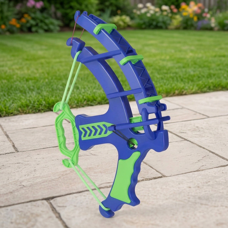 Foam Ball Shooter, Bow Blaster Toy with Soft EVA Foam Balls and Target Cans for Indoor and Outdoor Play