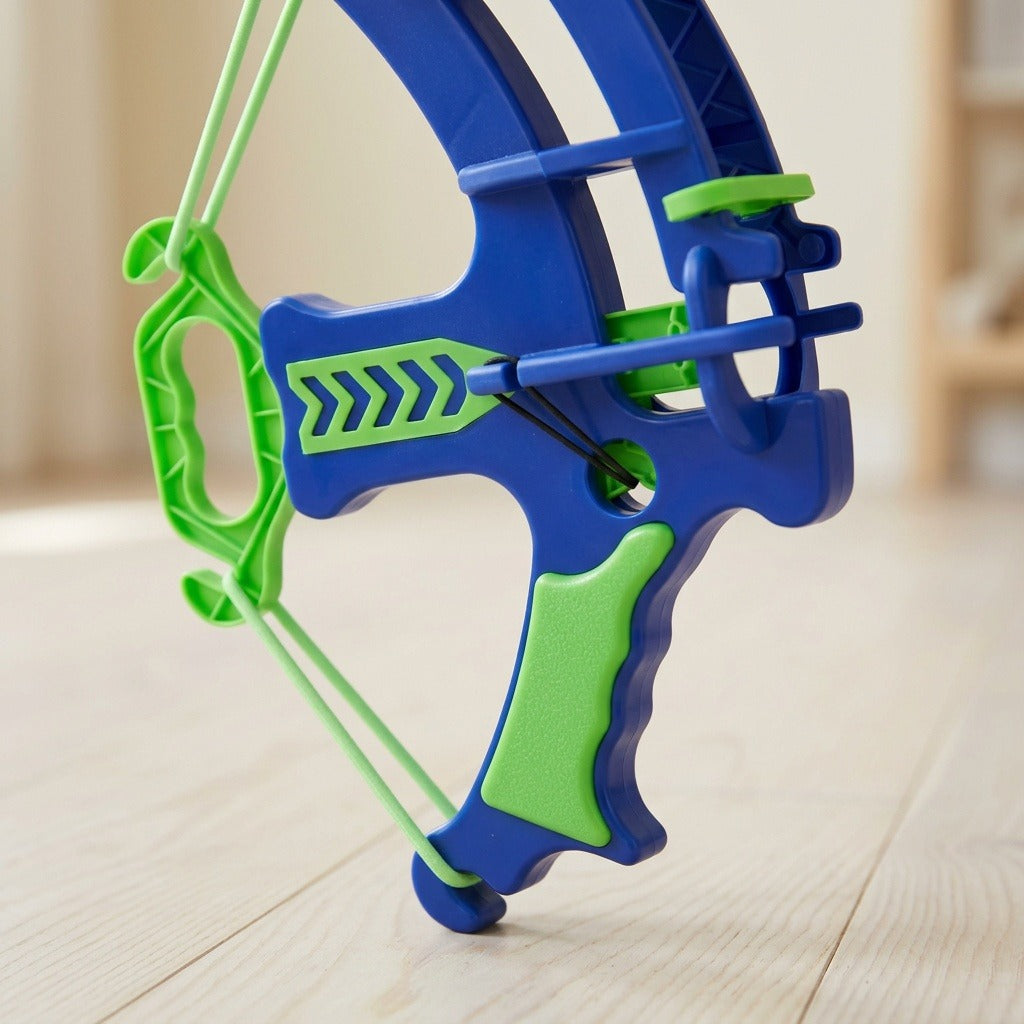 Foam Ball Shooter, Bow Blaster Toy with Soft EVA Foam Balls and Target Cans for Indoor and Outdoor Play