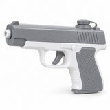 One gray and white water pistol is shown alone on a clean white studio background.