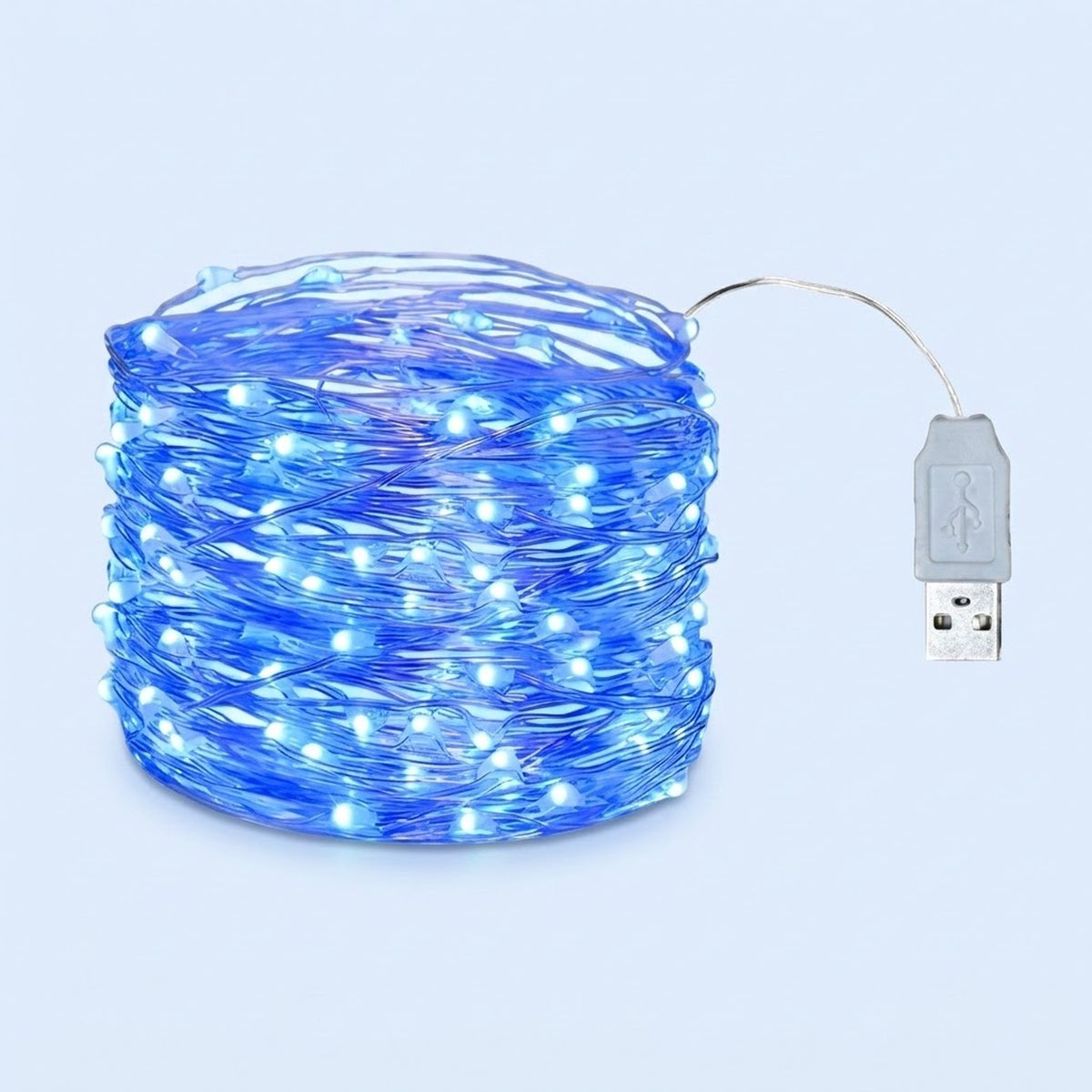 LED String Lights, Flexible Copper Wire Fairy Lights with Battery or USB Power, 1–20 m for Bedrooms and Weddings