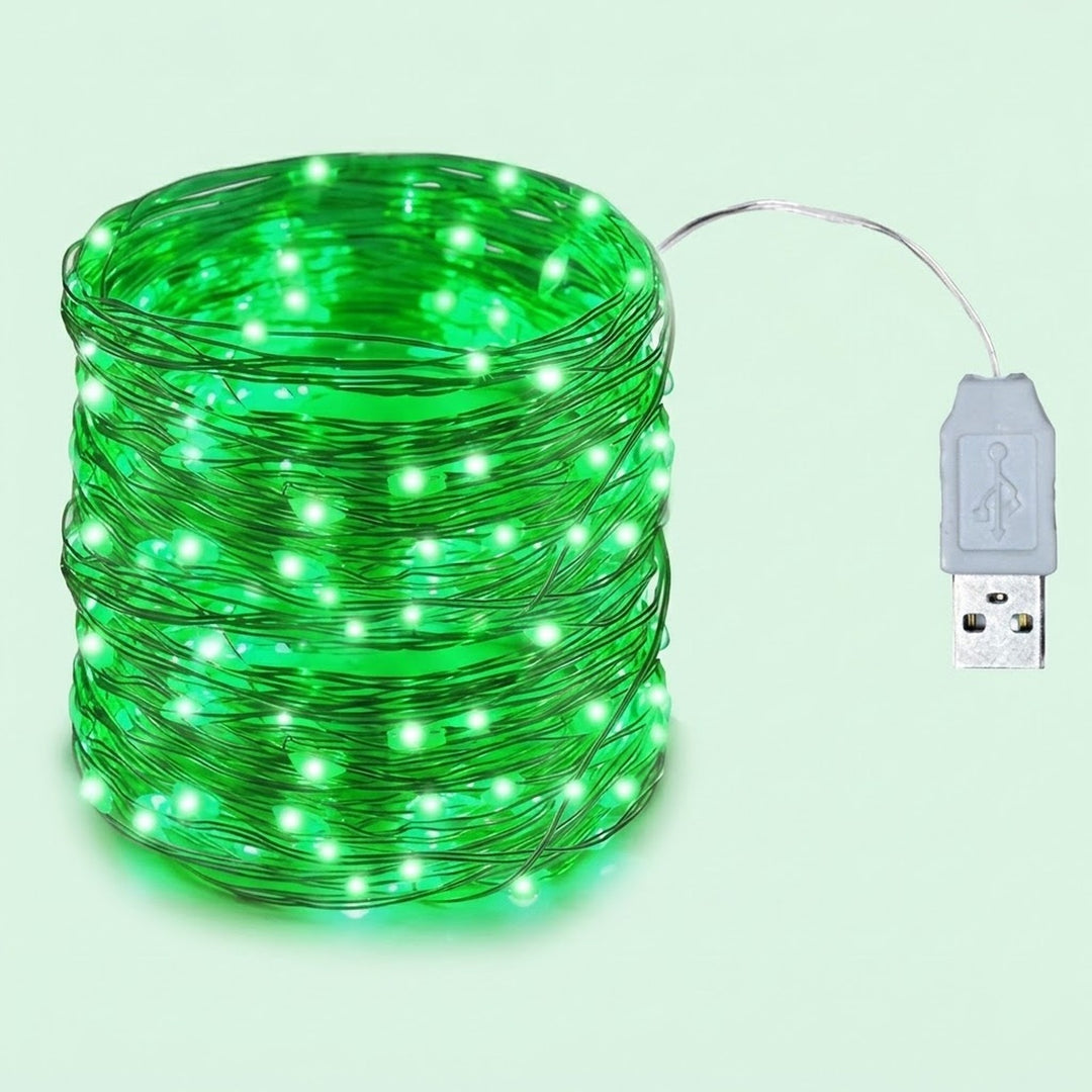 LED String Lights, Flexible Copper Wire Fairy Lights with Battery or USB Power, 1–20 m for Bedrooms and Weddings