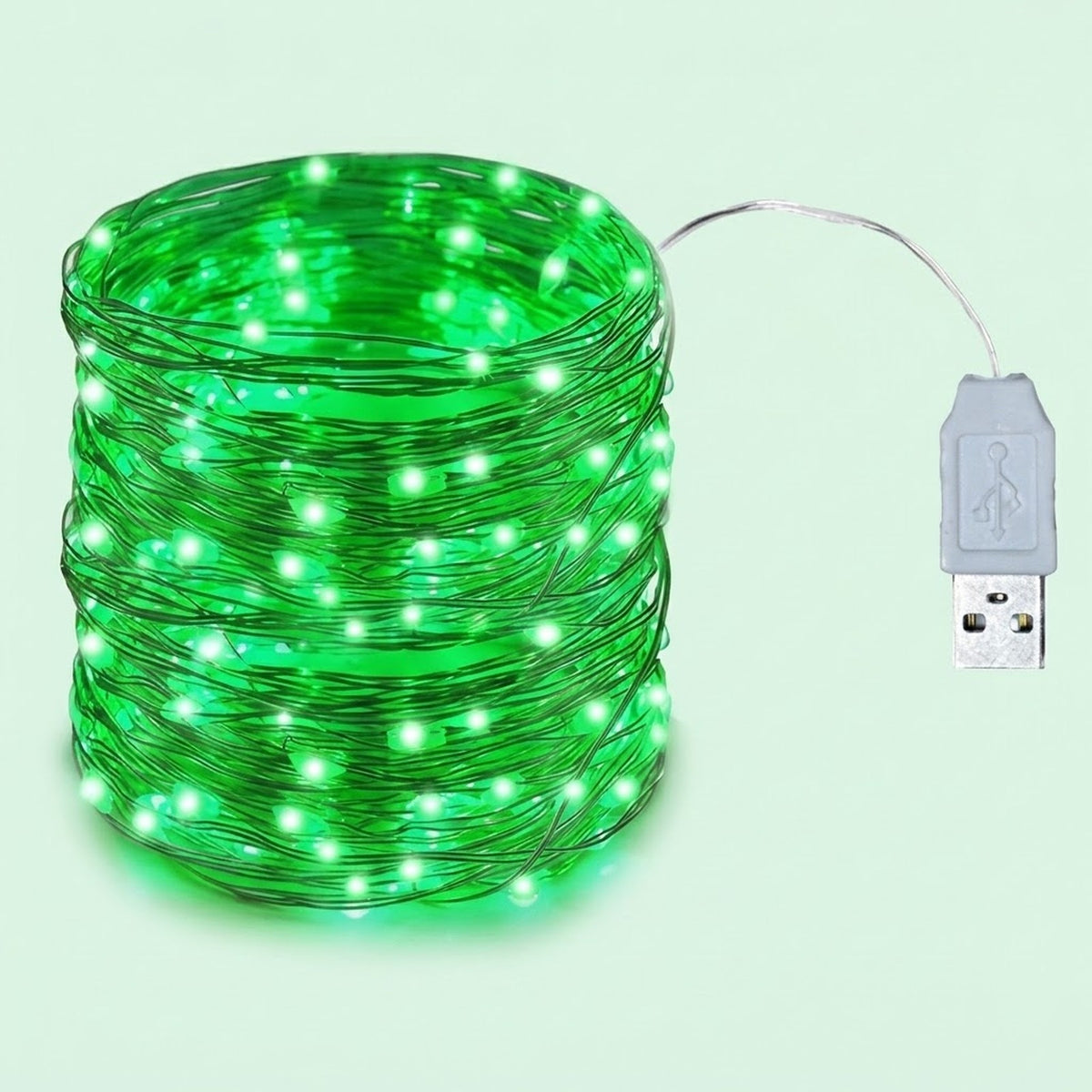 LED String Lights, Flexible Copper Wire Fairy Lights with Battery or USB Power, 1–20 m for Bedrooms and Weddings