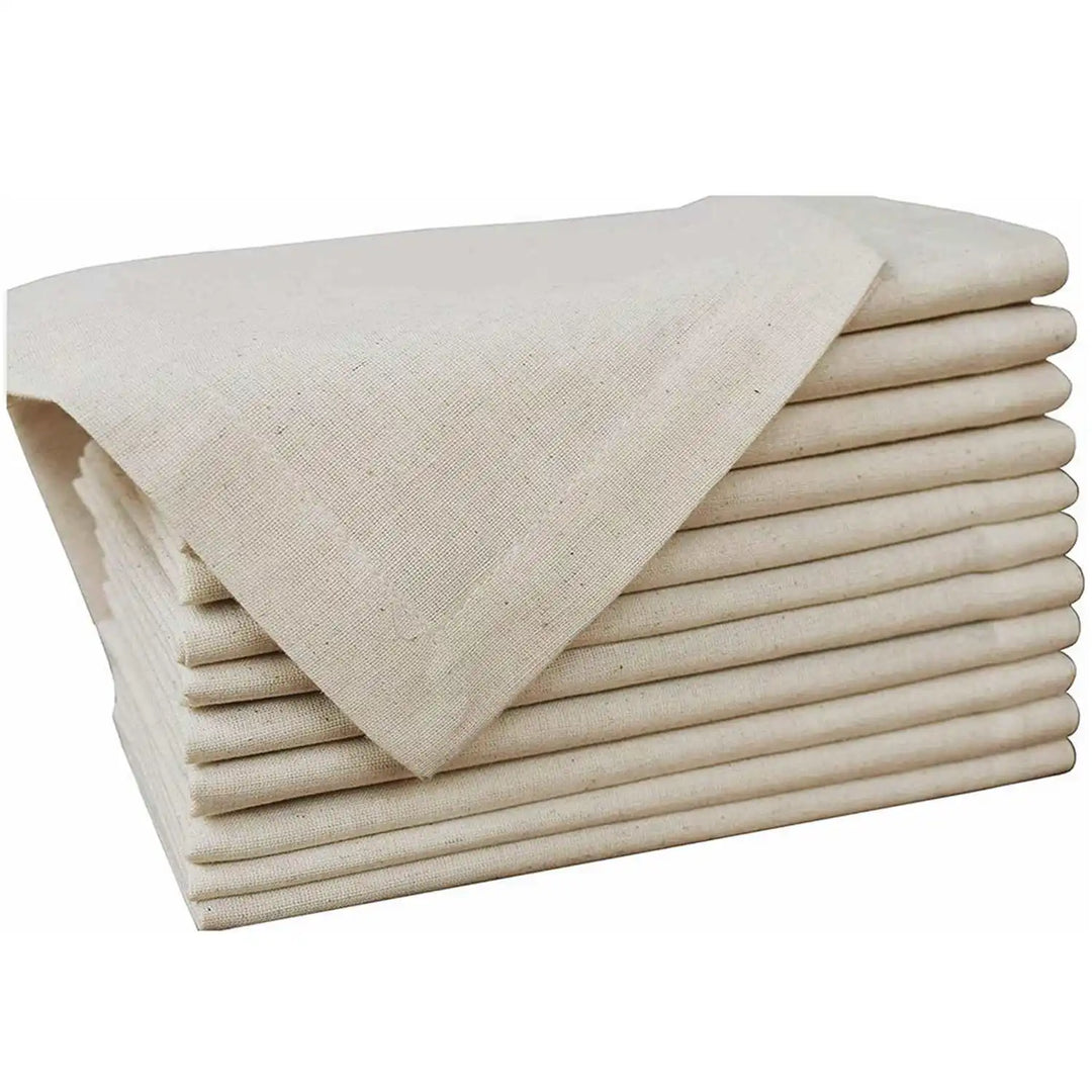 Cloth Dinner Napkins, 100% Linen, White Cloth Napkins or Natural, Set of 6, 28 × 28 or 40 × 40 cm