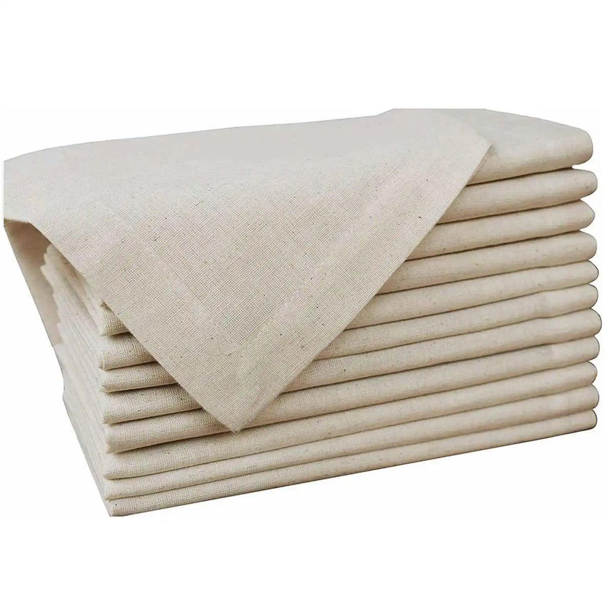 Cloth Dinner Napkins, 100% Linen, White Cloth Napkins or Natural, Set of 6, 28 × 28 or 40 × 40 cm