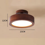 Ceiling light fixture with dimensions on a beige background