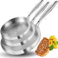 Stainless Steel Honeycomb Frying Pan, Uncoated 304