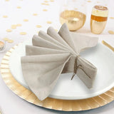Cloth Dinner Napkins, 100% Linen, White Cloth Napkins or Natural, Set of 6, 28 × 28 or 40 × 40 cm