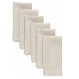Cloth Dinner Napkins, 100% Linen, White Cloth Napkins or Natural, Set of 6, 28 × 28 or 40 × 40 cm