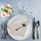 Cloth Dinner Napkins, 100% Linen, White Cloth Napkins or Natural, Set of 6, 28 × 28 or 40 × 40 cm