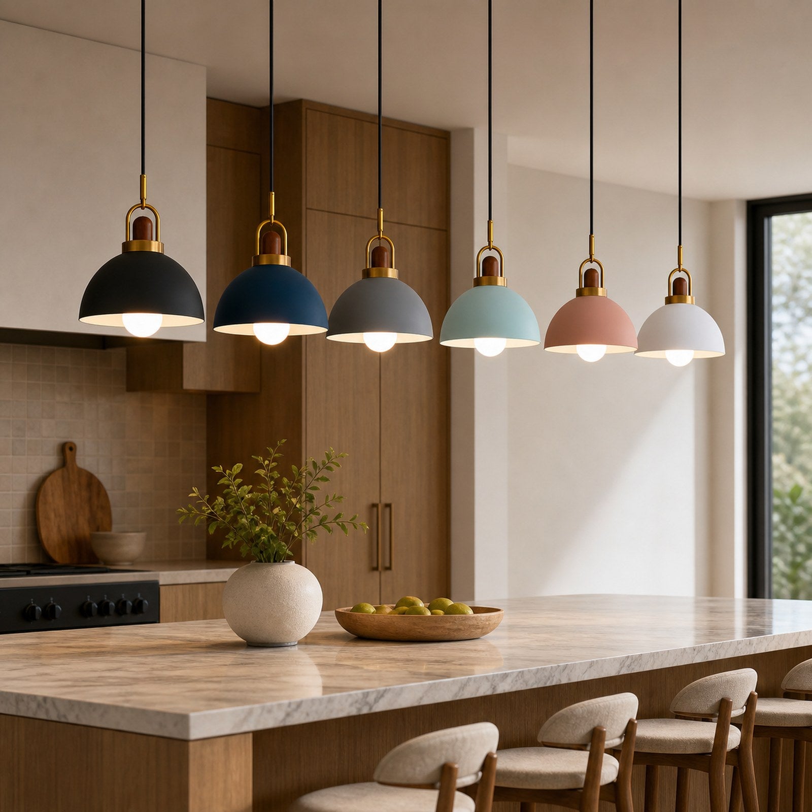 Flow v1.3 Compact Nordic Metal Pendant Light A1 primary-kitchen-island