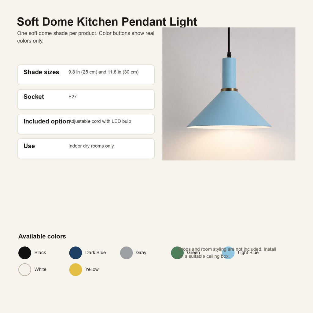 Flow v1.3 Soft Dome Kitchen Pendant Light A8 single-consolidated-infographic