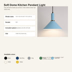 Flow v1.3 Soft Dome Kitchen Pendant Light A8 single-consolidated-infographic