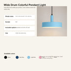 Flow v1.3 Wide Drum Colorful Pendant Light A8 single-consolidated-infographic