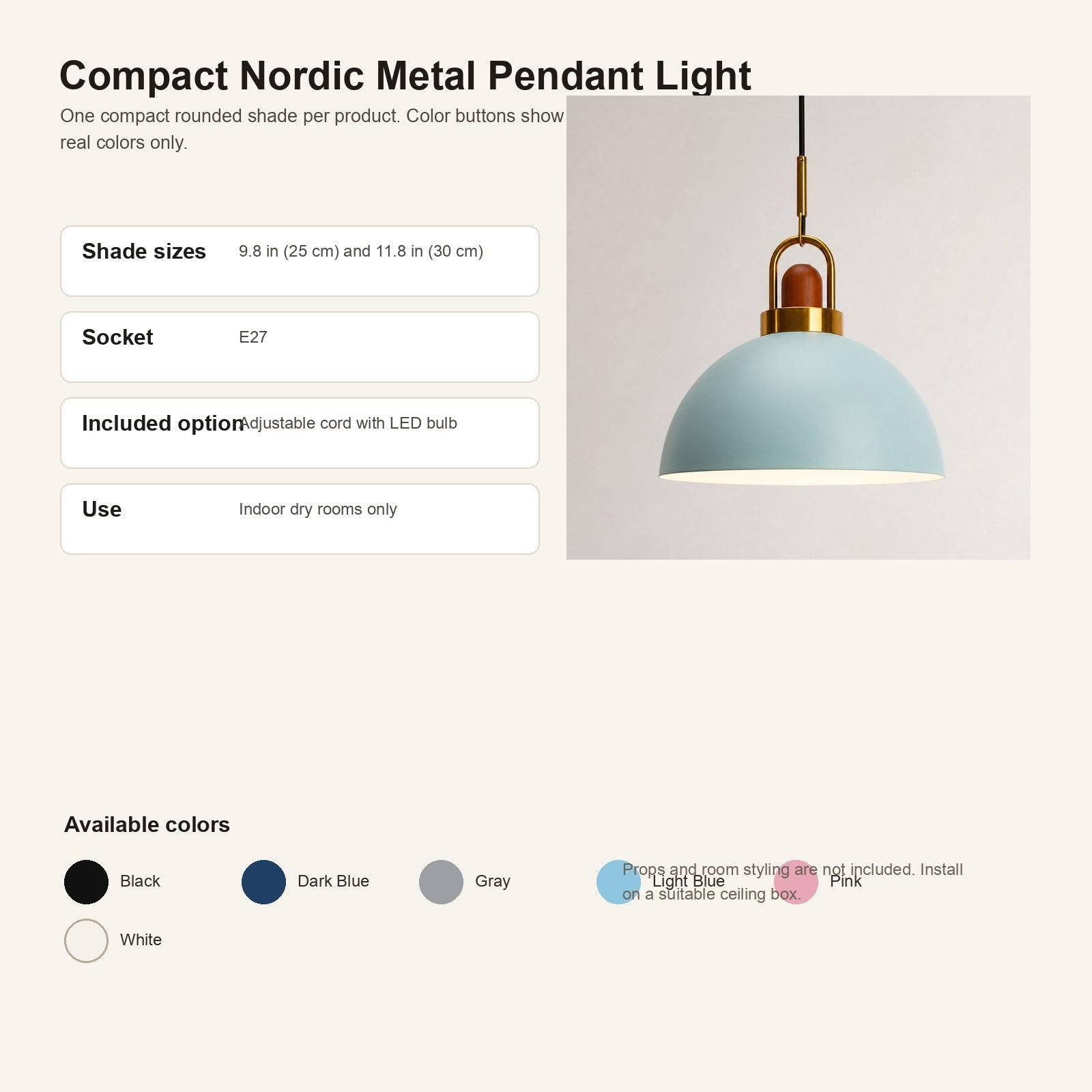 Flow v1.3 Compact Nordic Metal Pendant Light A8 single-consolidated-infographic
