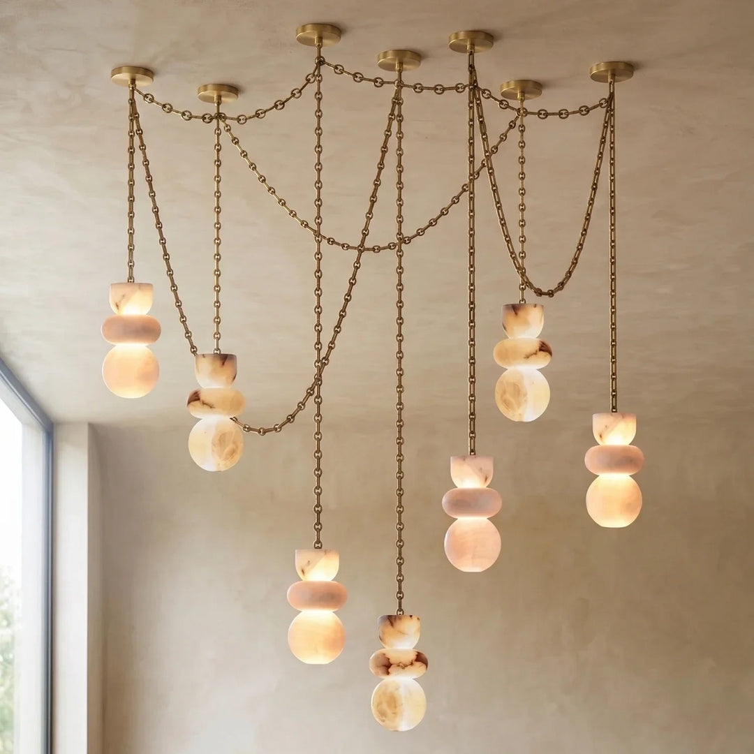 Serena Vale Alabaster Chandelier — view 69