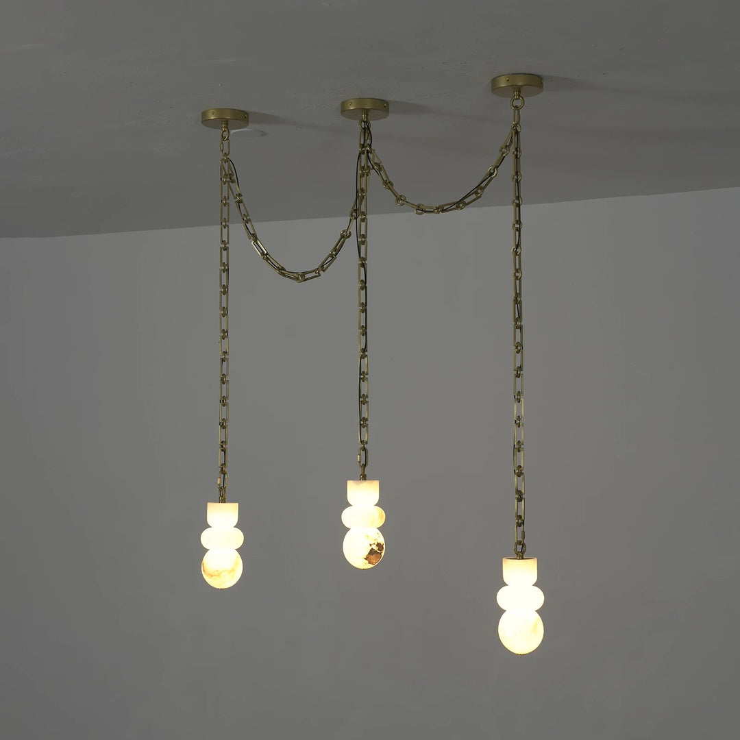 Serena Vale Alabaster Chandelier — view 65