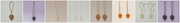 All 8 colorways side by side: Ivory, Single; Charcoal Gray, Single; Warm Brown, Single; Ivory, Pair; Warm Brown, Pair; Amber, Pair; Sage Green, Pair; Charcoal Gray, Pair
