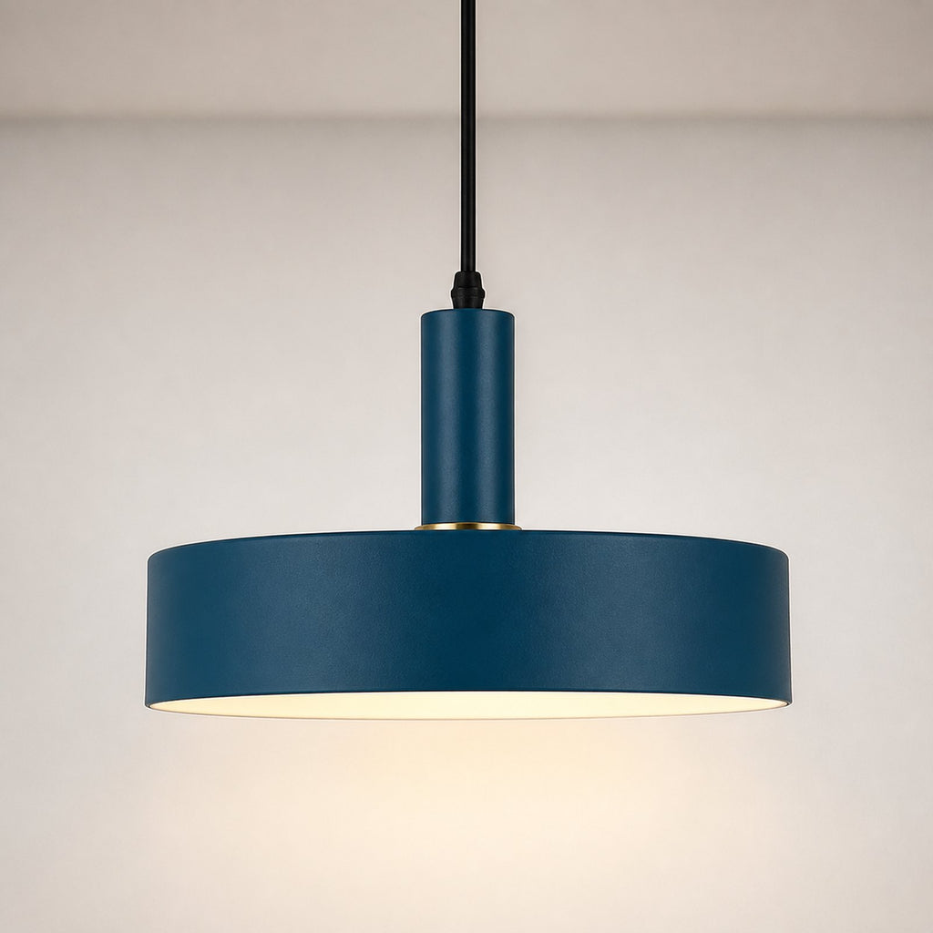 Nordic E27 Metal Pendant Light - Style 4 - Dark Blue variant