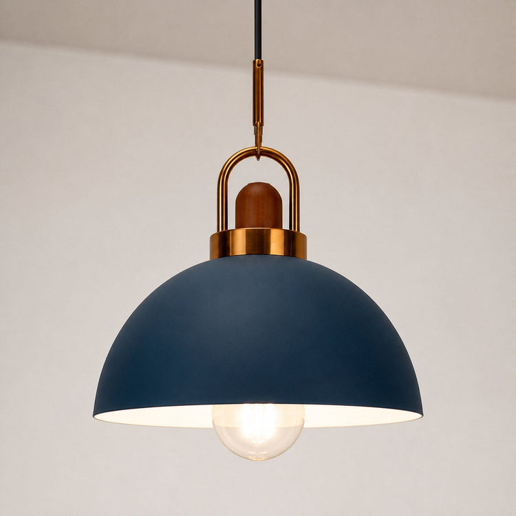Nordic E27 Metal Pendant Light - Style 1 - Dark Blue variant