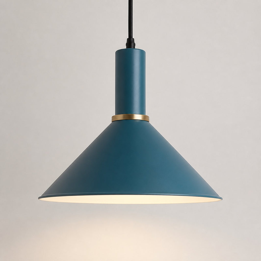 Nordic E27 Metal Pendant Light - Style 2 - Dark Blue variant