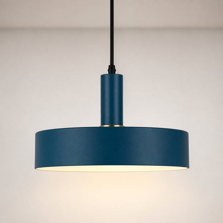 Nordic E27 Metal Pendant Light - Style 4 - Dark Blue variant