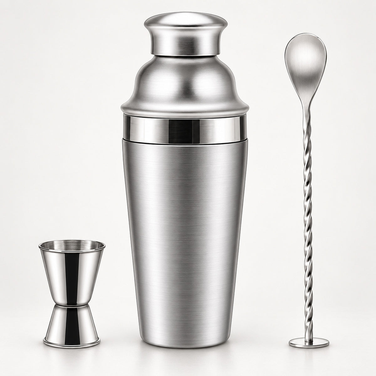 Cocktail Making Set, Cocktail Shaker Set 750ml Stainless Steel Bar Tool Set Bartender Kit, Strainer, Cocktail Spoon product image 1