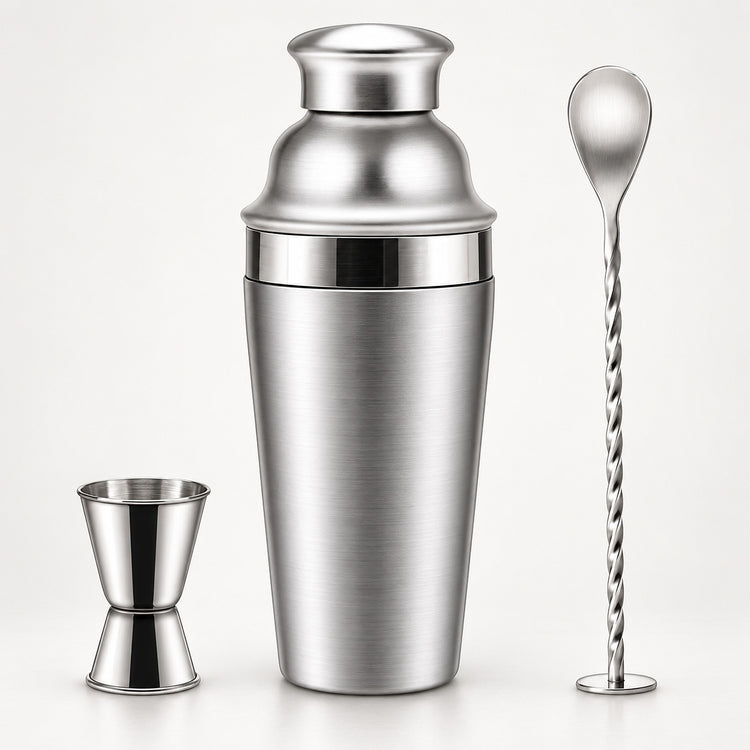 Cocktail Making Set, Cocktail Shaker Set 750ml Stainless Steel Bar Tool Set Bartender Kit, Strainer, Cocktail Spoon product image 1