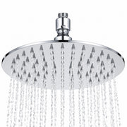 Rain Shower Head, Ultra-Thin Stainless Steel Waterfall Design in 6, 8 or 10 Inch Round and Square Options