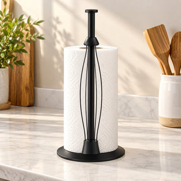 Countertop Paper Towel Holder, Stainless Steel Paper Towel Holder with One-Handed Ratchet and Non-Slip Base product image 1