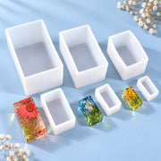 Silicone Resin Mold, Square Resin Casting Mold for Jewelry Pendants and Storage Trays