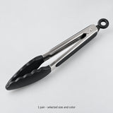 One pair of cooking tongs in the selected size and color.
