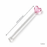 One glass stirrer in the selected style, approximately 12.5 cm long.