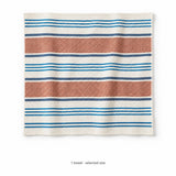 One Coffee striped cotton waffle towel; color and size selected separately.