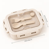 Rectangular lunch box, 7.09 x 5.12 inches (18 x 13 cm).