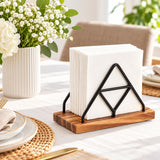 Napkin serviette holder organizing loose napkins on a dining table