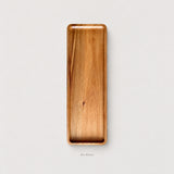 Large rectangular wood tray, approximately 29 x 10.5 cm.