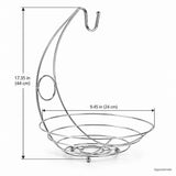 Approximate assembled size: 9.45 inches (24 cm) across and 17.35 inches (44 cm) tall.