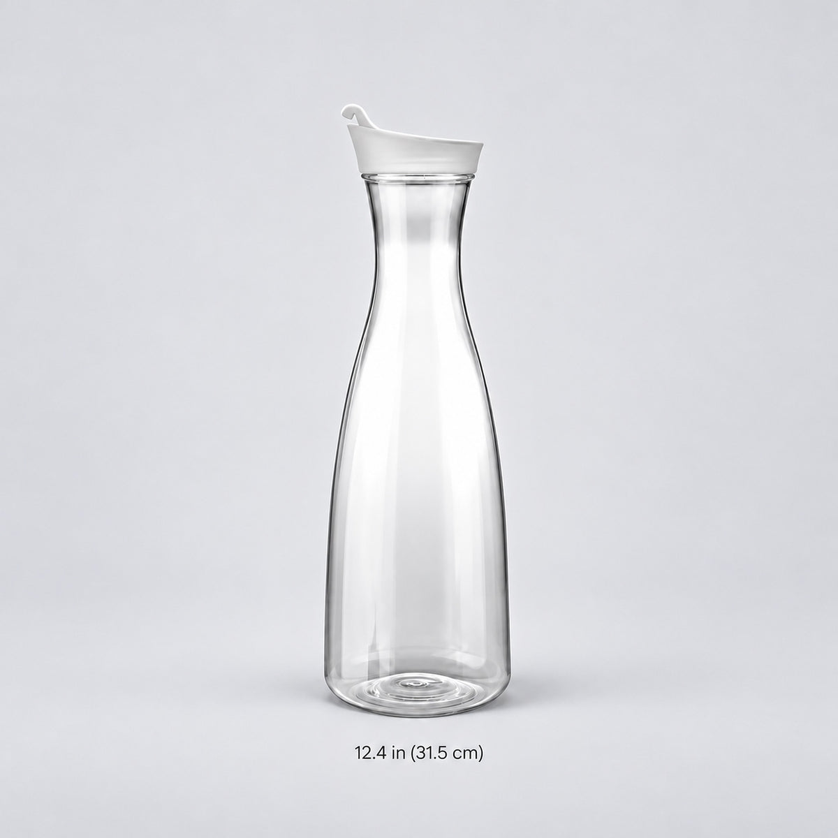 1600 ml carafe with approximate 31.5 cm height.